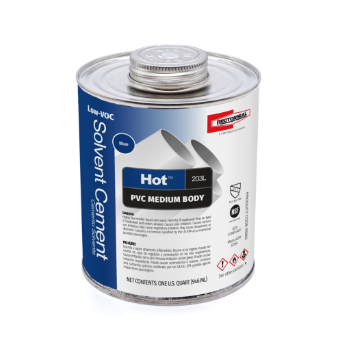 Rectorseal 55993 Hot 203 Medium Low Voc PVC, 1 qt.