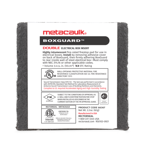 Rectorseal 66367 Metacaulk Box Guard Double