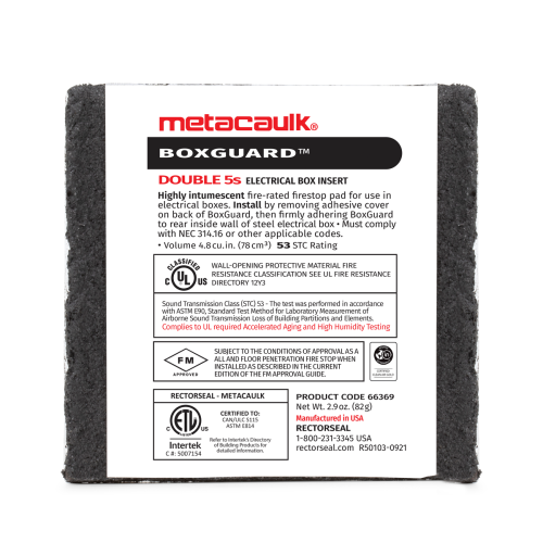 Rectorseal 66369 Metacaulk Box Guard 4 11/16" Box