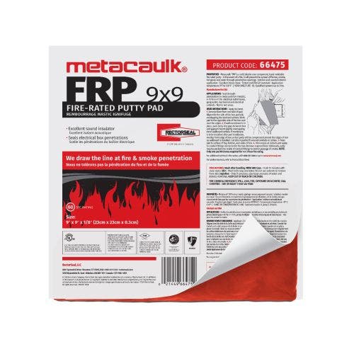 Rectorseal 66475 Metacaulk 9" X 9" Putty Pad