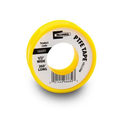 Rectorseal 66689 RectorSeal PTFE Yellow Tape 1/2 x 520