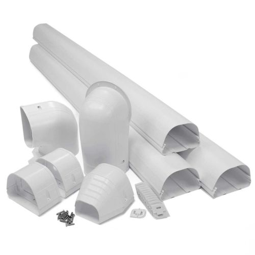 Rectorseal 84105 Fortress Lineset Covers 4.5"12'Wall Duct Kit White 122