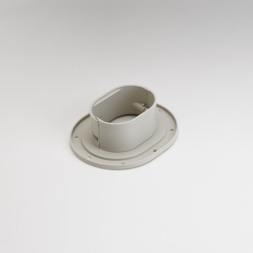 Rectorseal 84137 Fortress Lineset Covers 4.5" Wall Flange, Ivory 122