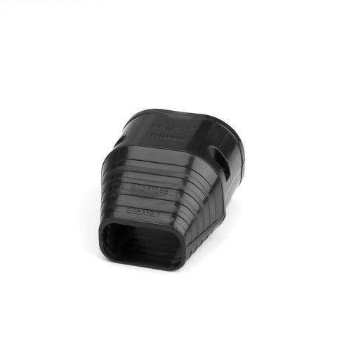 Rectorseal 85046 Slimduct 2.75" End Fitting, Black 77