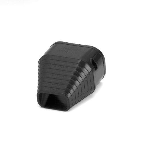 Rectorseal 85047 Slimduct 3.75" End Fitting, Black 100