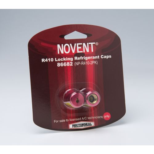 Rectorseal 86682 Novent Pink R410 Cap 1/4" thread, 2 pk