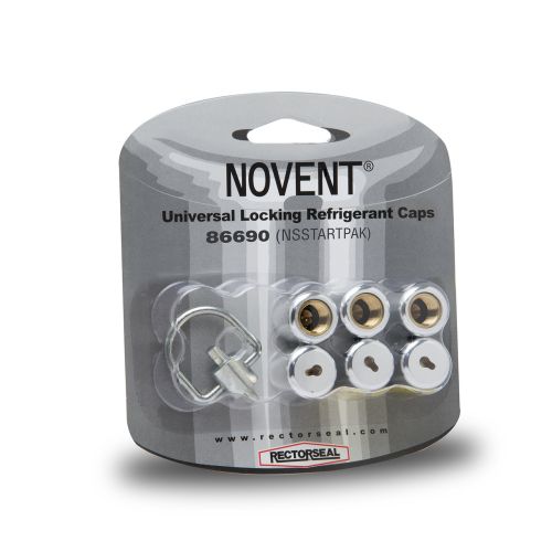 Rectorseal 86690 Novent Silver Uni Caps Starter Pack, 1 Key