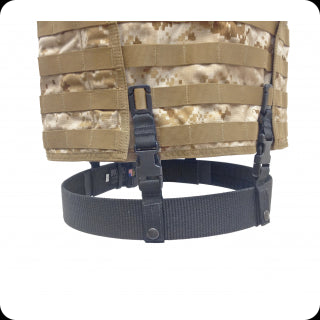 Spec.-Ops. 100950201 Tactical Vest Duty Belt Hangers, Black