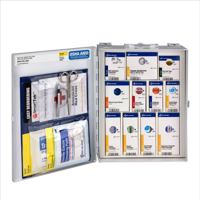 First Aid Only 1050-FAE-0103 Medium Metal SmartCompliance Cabinet, no Meds