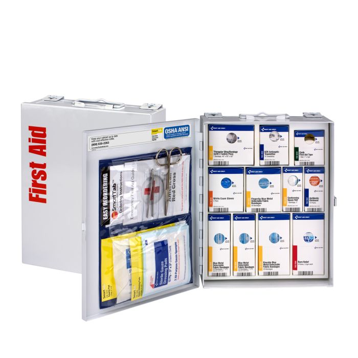 First Aid Only 1350-FAE-0103 Medium Metal SmartCompliance Food Service Cabinet