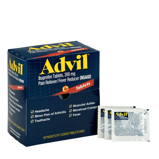 First Aid Only 15000 Advil, 50x2/box