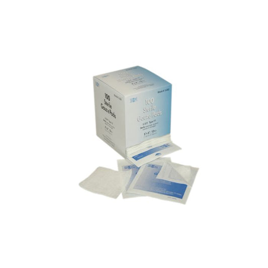 First Aid Only 3-202 3"x3" Sterile Gauze Pads, 100/box