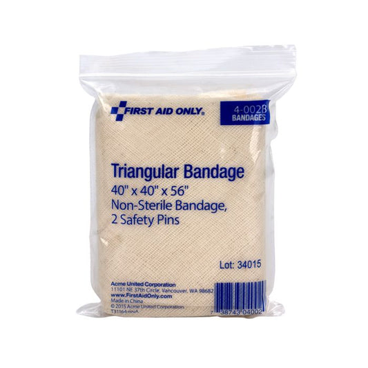 First Aid Only 4-002B 40"x40"x56" Muslin Triangular Bandage, 1/bag