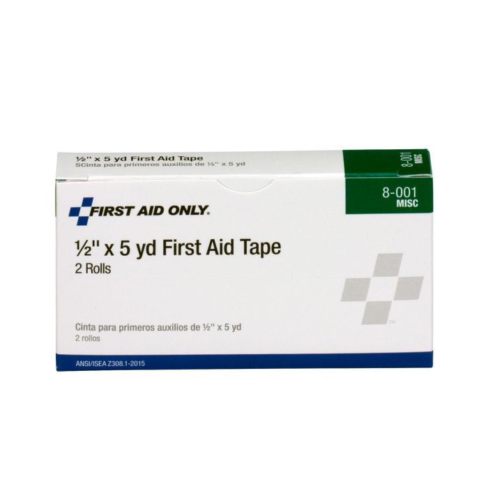 First Aid Only 8-001 1/2x5 yd. First Aid Tape, 2/box