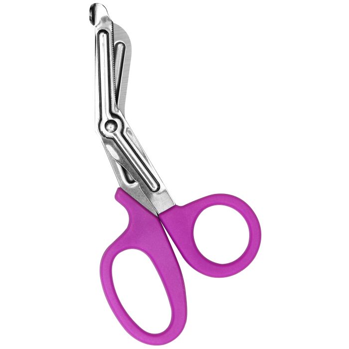 First Aid Only 90505 7" Stainless Steel Bandage Shears Purple Handle