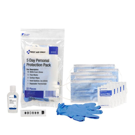 First Aid Only 91227 5-Day Personal Protection Kit