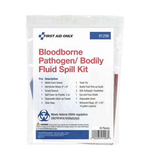 First Aid Only 91296 BBP Kit, Zippy Bag