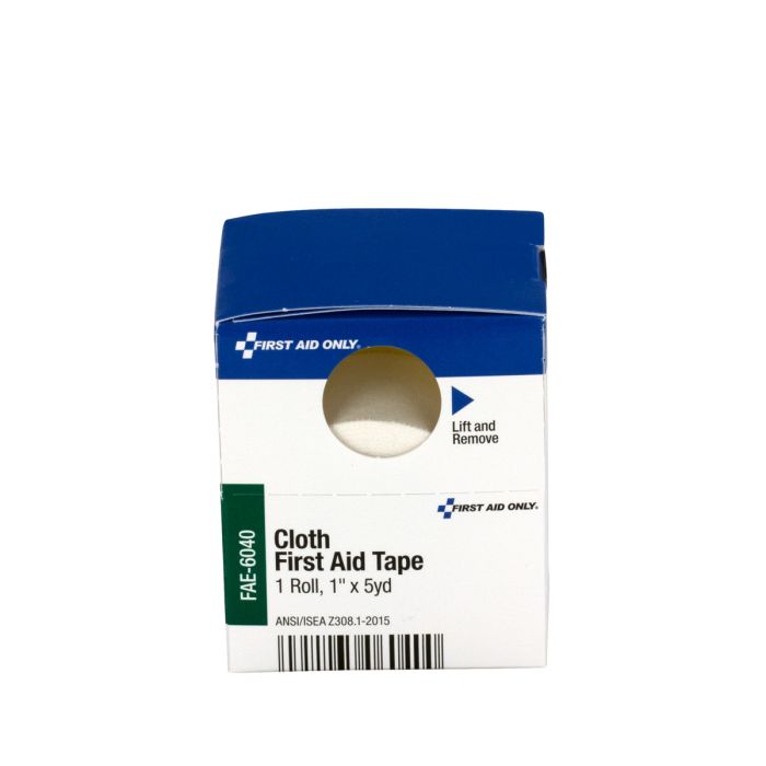 First Aid Only FAE-6040 SC Refill 1"x5 yd. Cloth First Aid Tape, 1/box