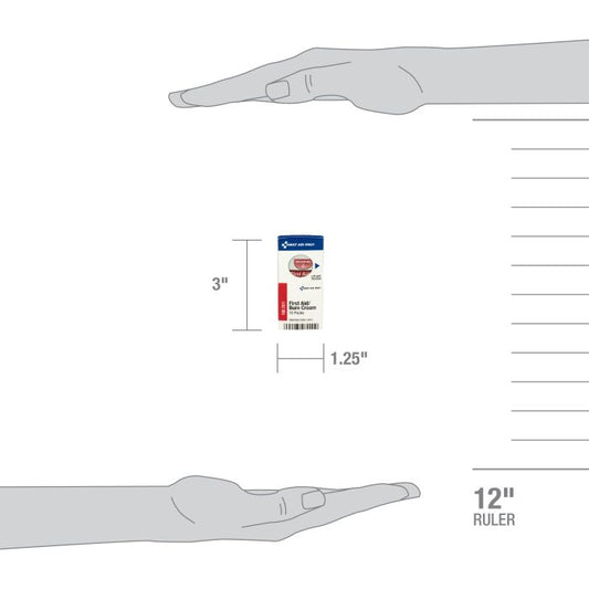 First Aid Only FAE-7011 SC Refill First Aid Burn Cream, 10/box