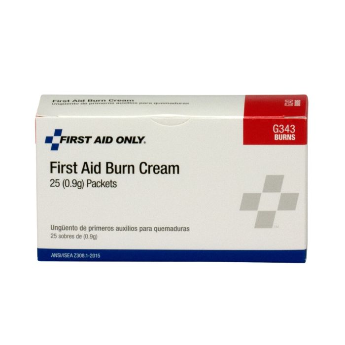 First Aid Only G343 First Aid Burn Cream, 25/box