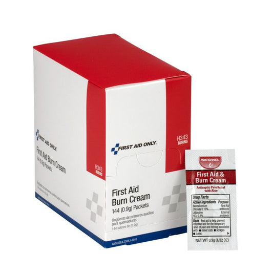 First Aid Only H343 First Aid Burn Cream, 144/box