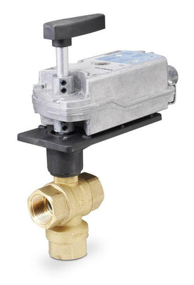 Siemens 171E-10351 599 SERIES 3-WAY, 1/2", 0.63 CV BALL VALVE, 2-POS SPRING-RETURN ACTUATOR