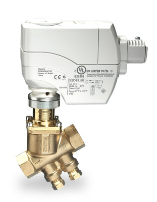 Siemens 233-04314-9 PICV, 1-1/4 INCH, NO, 9 GPM MAX. FLOW PRESET, SSD ACTUATOR, 0-10V, SR