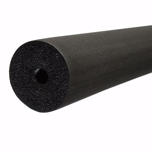 Jones Stephens I61350 3-1/2" ID (3" IPS) Seamless Black Rubber Pipe Insulation, 1/2" Wall Thickness, 36 ft. per Carton