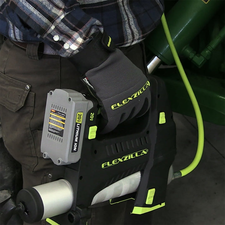 FlexZilla L2925FZSP Grease Hose 3/16" x 36", 1/8" MNPT Ends, Spring Guard