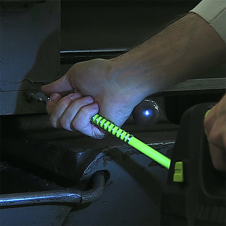 FlexZilla L2965FZSP Grease Hose 1/8" x 36", 1/8" MNPT Ends, Spring Guard