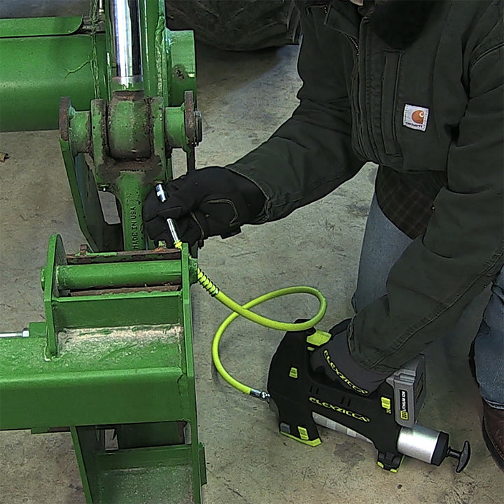 FlexZilla L2925FZSP Grease Hose 3/16" x 36", 1/8" MNPT Ends, Spring Guard