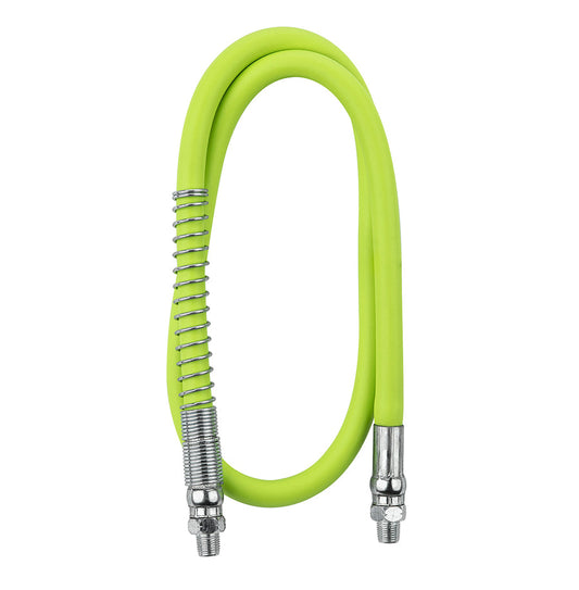 FlexZilla L2925FZSP Grease Hose 3/16" x 36", 1/8" MNPT Ends, Spring Guard