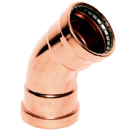 Legend Valves 450-029P 2-1/2" LegendPress Copper Large Diameter 45° Elbow