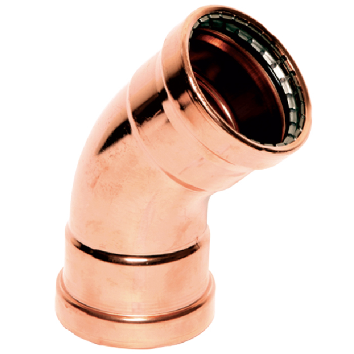 Legend Valves 450-030P 3" LegendPress Copper Large Diameter 45° Elbow