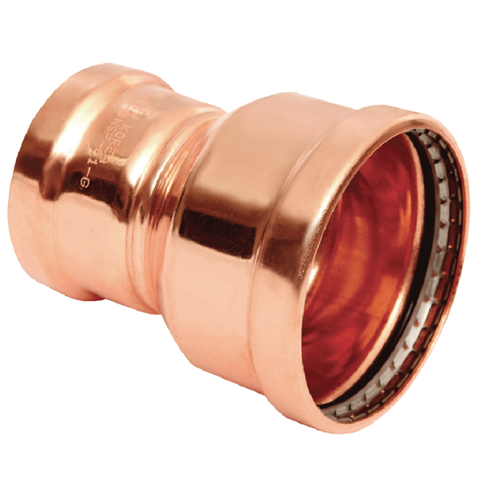Legend Valves 450-552P 2-1/2" x 2" LegendPress Copper Large Diameter Reducing Coupling