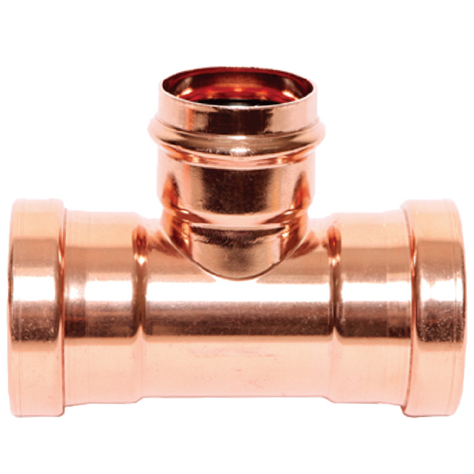 Legend Valves 450-322P 3" x 3" x 1-1/4" LegendPress Copper Large Diameter Reducing Tee