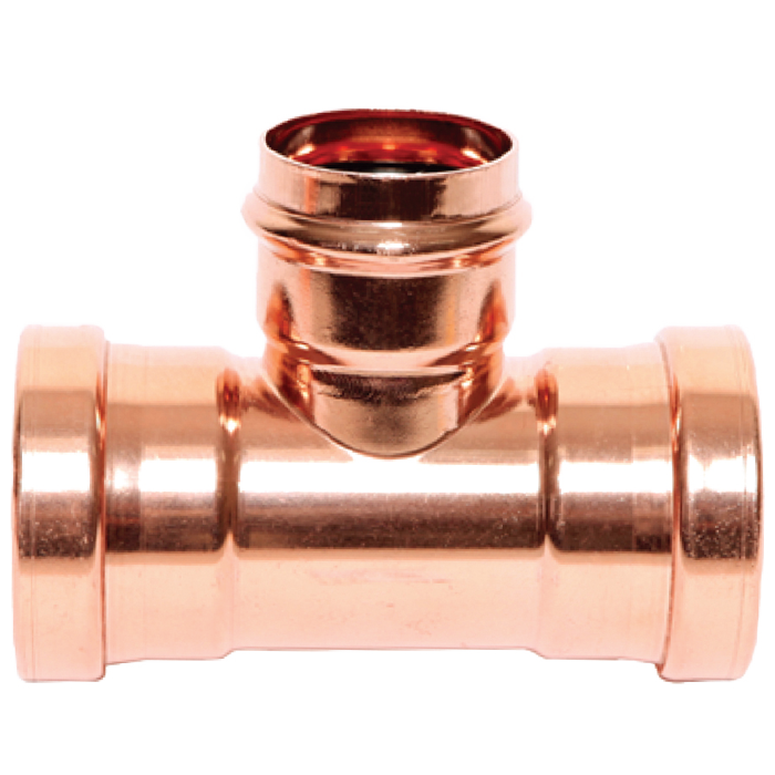 Legend Valves 450-303P 2-1/2" x 2-1/2" x 2" LegendPress Copper Large Diameter Reducing Tee