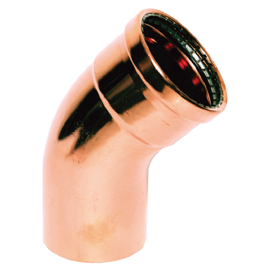 Legend Valves 450-070P 3" LegendPress Copper Large Diameter 45° Press x FTG Street Elbow