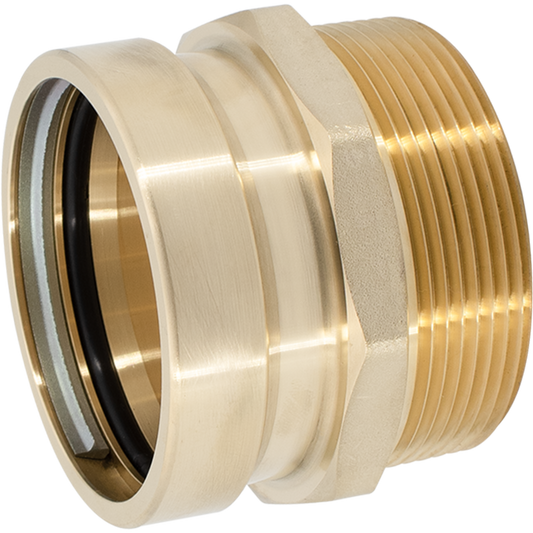 Legend Valves 450-761P 4" LegendPress No Lead DZR Forged Brass Large Diameter MNPT Adapter