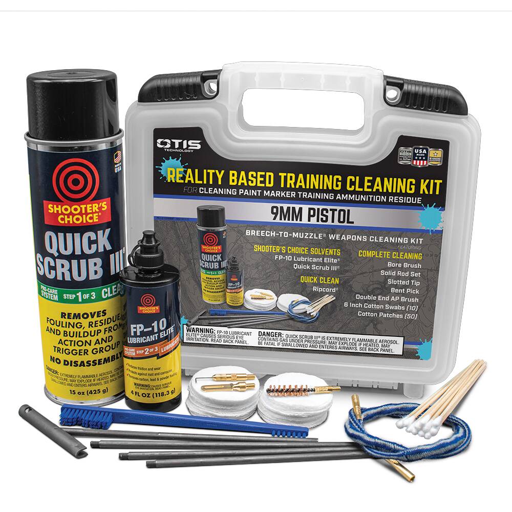 Otis LFG-100-9MM 9Mm Reality Based Training Cleaning Kit