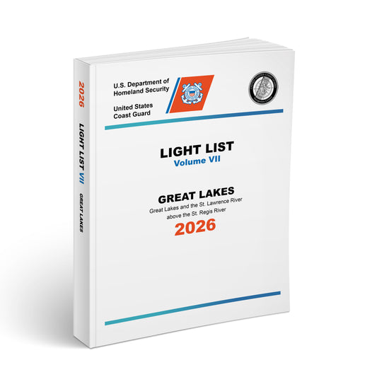 Paradise Clay IHP_LL726 2026 USCG Light List VII: Great Lakes - Great Lakes and the St. Lawrence River above the St. Regis River - Book