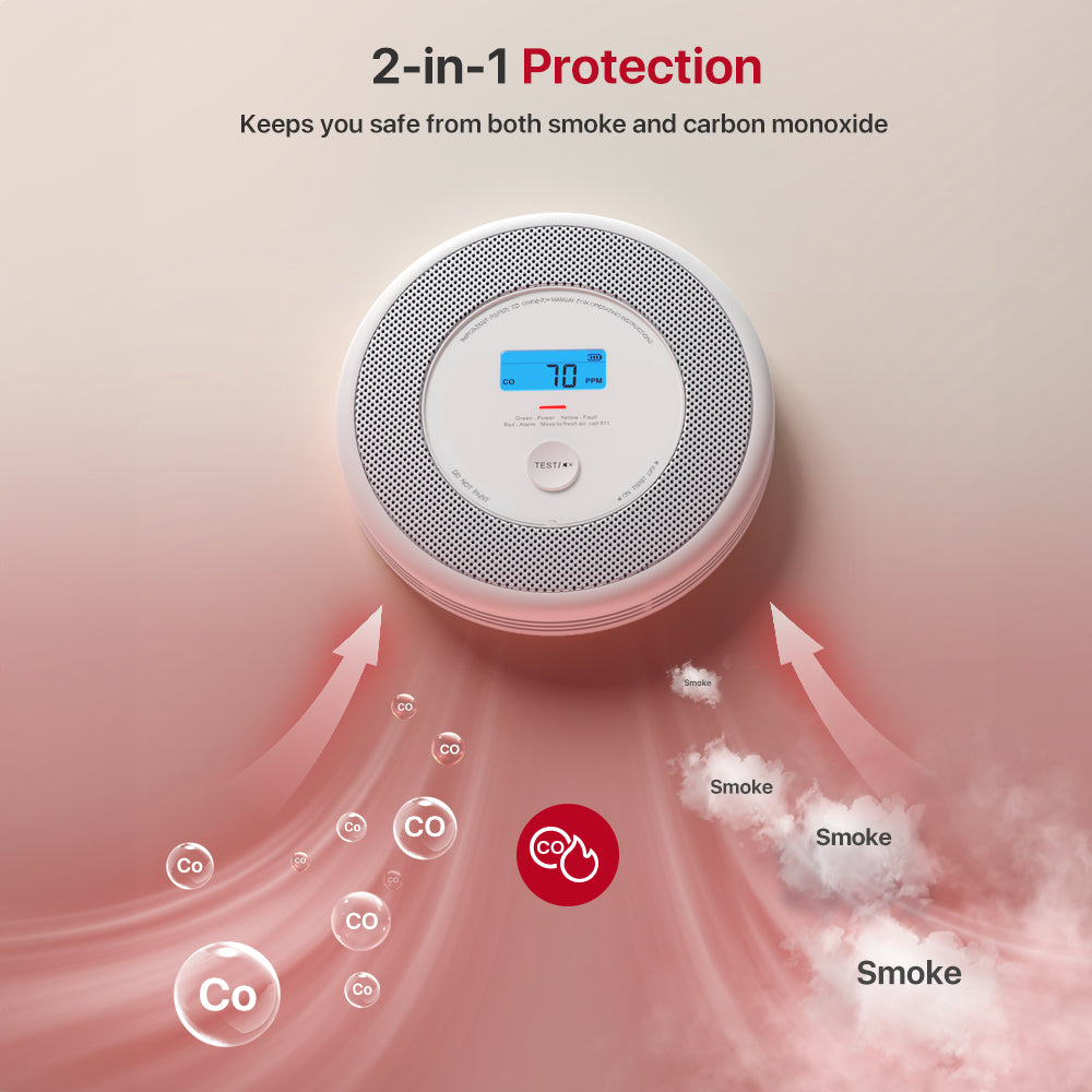 X-Sense XP0A-MR Interconnected Smart Smoke and CO Alarm - 1*Alarm