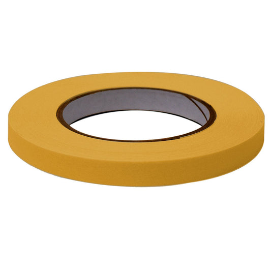 Globe Scientific LT-05X60T Labeling Tape 1/2" x 60yd per Roll 6 Rolls/Case Tan
