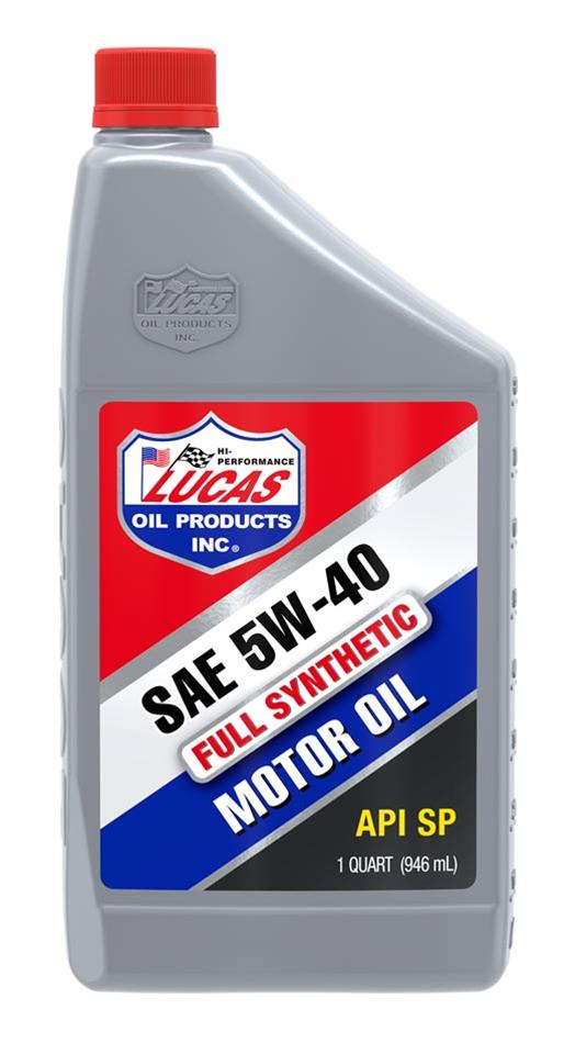 Lucas Oil 10189 Synthetic SAE 5W-40 API SP Motor Oil/Quart