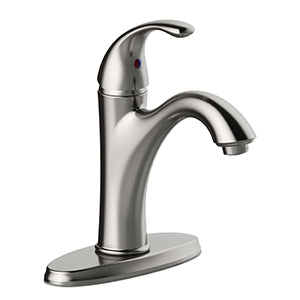 Matco-Norca LV-500BNF Leverage Single Handle Ceramic Valve Lavatory Faucets, Brushed Nickel