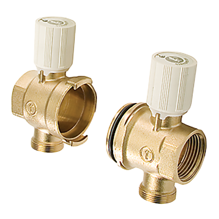 Legend Valves 8000-14-ER 1-1/4" Forged Brass Supply Header End Port, Pair; For M-8000 Modular Manifolds