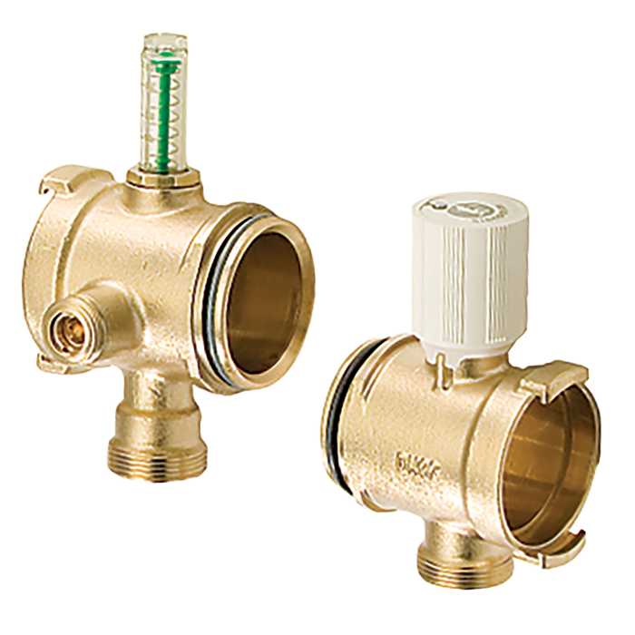 Legend Valves 8000-14-XP 1-1/4" Forged Brass Supply & Return Header Expansion Ports, Pair; For M-8000 Modular Manifolds