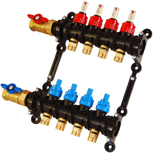 Legend Valves 8100-10-10 1" Engineered Plastic Manifold Basic Kit with FNPT Isolation Valves