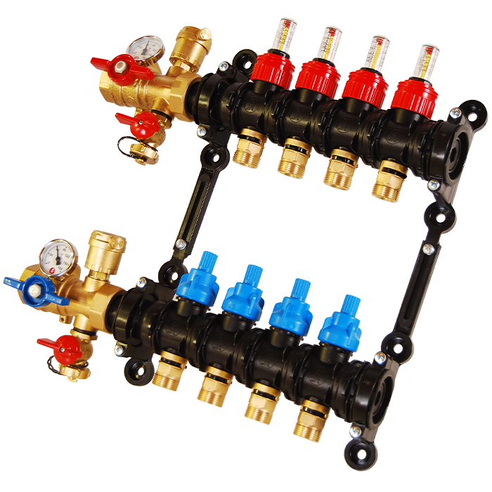 Legend Valves 8100P-10-10 1" Engineered Plastic Manifold Pro Kit with Integrated Adapter Valves