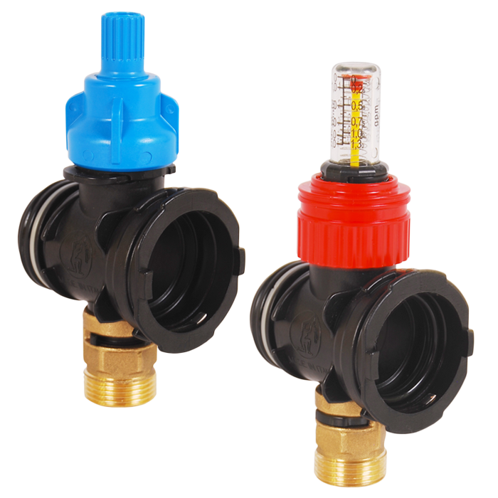 Legend Valves 8100-10-XP 1" Engineered Plastic Supply & Return Header Expansion Ports, Pair with Large C-clip, O-rings, and Spacer Ring; For M-8100 Manifolds
